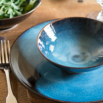 LUNA – dinner plate (26cm) and soup bowl (15cm)