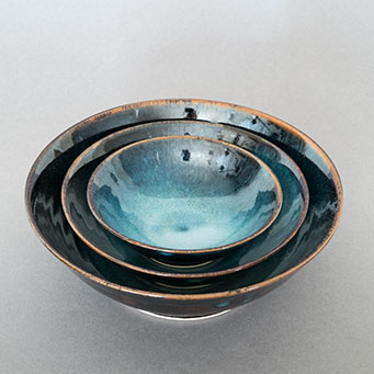 LUNA – three bowls: dessert bowl (11.5cm), soup bowl (15cm) and pasta bowl (19cm)